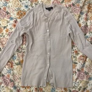 Banana Republic Soft Gray Knit Cardigan